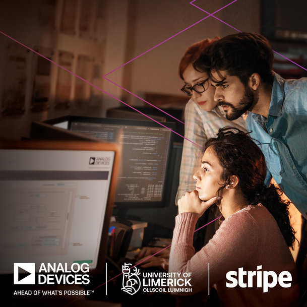 ANALOG DEVICES COLLABORA CON L’UNIVERSITÀ DI LIMERICK E STRIPE PER LA FORMAZIONE INGEGNERISTICA DEL FUTURO